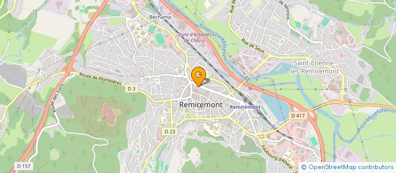 localisation de l'entreprise INDIVISION GEHIN FABRICE ET DELPHINE  REMIREMONT