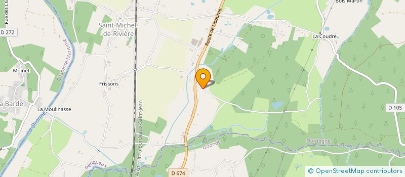 localisation de l'entreprise INDIVISION GENDREAU DANGLA  LA ROCHE CHALAIS