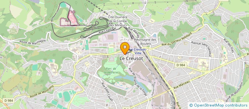 localisation de l'entreprise INDIVISION GENEVOIS JACQUELIN  LE CREUSOT