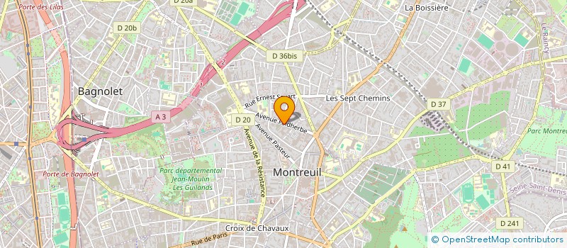 localisation de l'entreprise INDIVISION GENIES GIOVANNINI à MONTREUIL