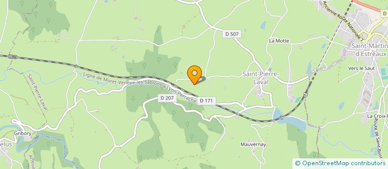 localisation de l'entreprise INDIVISION GENOT FARGEUX  SAINT-PIERRE-LAVAL