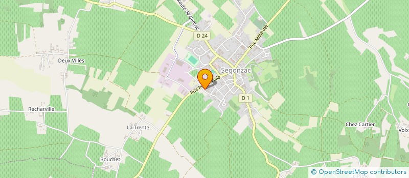 localisation de l'entreprise INDIVISION GEORGEON PIERRE à SEGONZAC