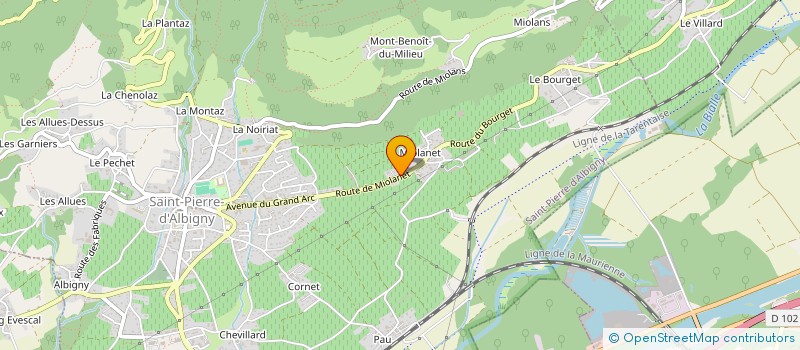 localisation de l'entreprise INDIVISION GERARD RIONDY  SAINT-PIERRE-D'ALBIGNY