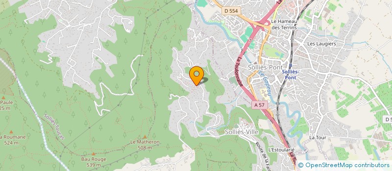 localisation de l'entreprise INDIVISION GERAUD & SEGLAR  SOLLIES-VILLE