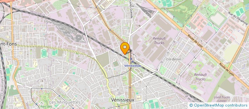 localisation de l'entreprise INDIVISION GERAULT - BERNARDINI  VENISSIEUX