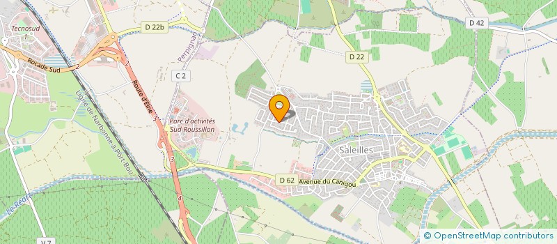 localisation de l'entreprise INDIVISION GERBAUX  SALEILLES