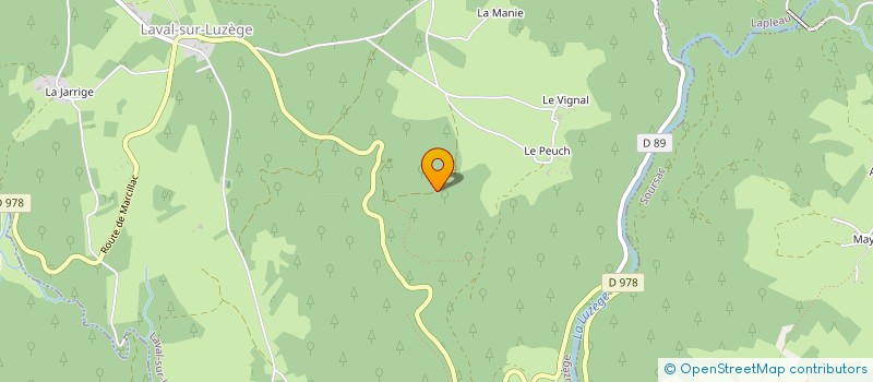 localisation de l'entreprise INDIVISION GERINTES  LAVAL-SUR-LUZEGE