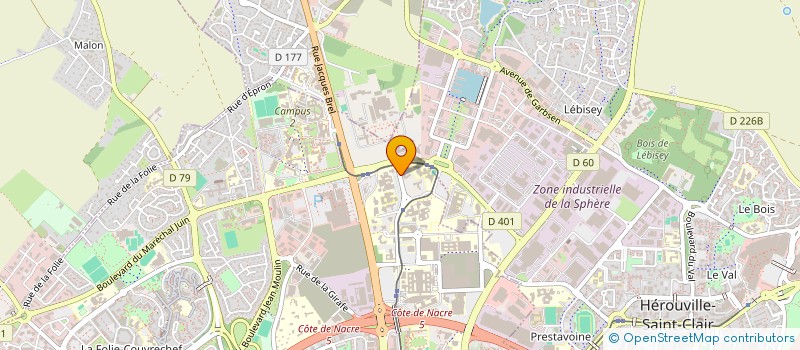 localisation de l'entreprise INDIVISION GERMAIN BOULAY à CAEN