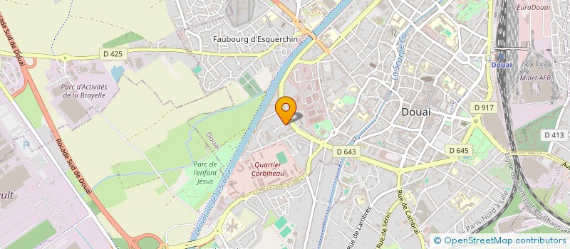 localisation de l'entreprise INDIVISION GERNOLLE GIGNON  DOUAI