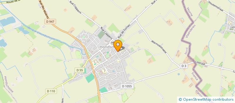 localisation de l'entreprise INDIVISION GIBON THIERRY  HONDSCHOOTE