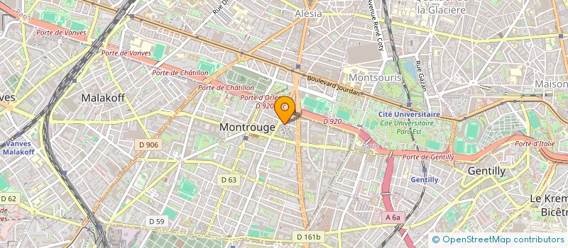 localisation de l'entreprise INDIVISION GILARD  MONTROUGE