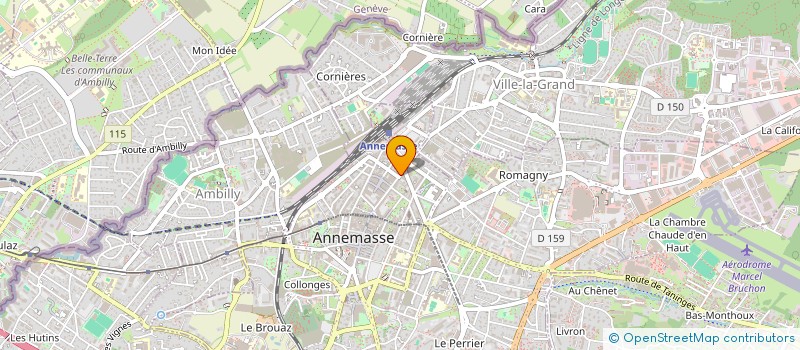 localisation de l'entreprise INDIVISION GILBERT LE BRIS  ANNEMASSE