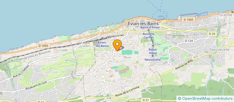 localisation de l'entreprise INDIVISION GILET NORMAND  EVIAN-LES-BAINS