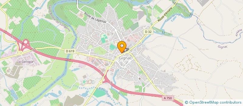 localisation de l'entreprise INDIVISION GINESTIE BLANC à GIGNAC