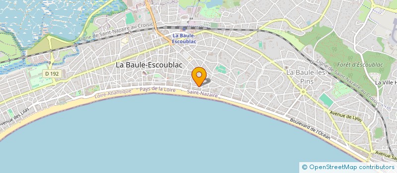 localisation de l'entreprise INDIVISION GINET-BERTHELIN à LA BAULE-ESCOUBLAC