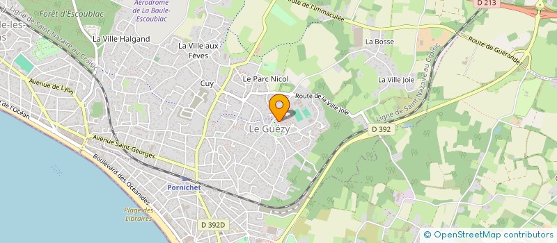 localisation de l'entreprise INDIVISION GINGUENEAU LES ALOUETTES à LA BAULE-ESCOUBLAC