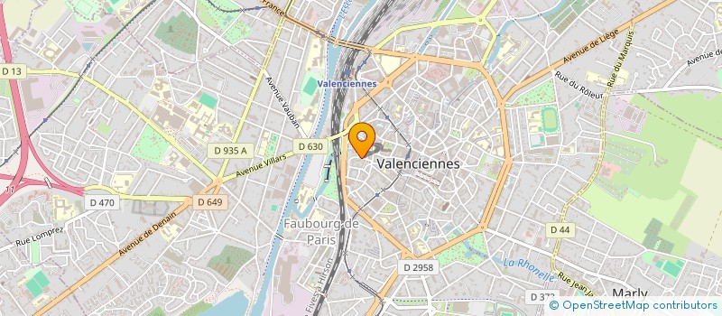 localisation de l'entreprise INDIVISION GINTRAND - SAMBUSSY à VALENCIENNES