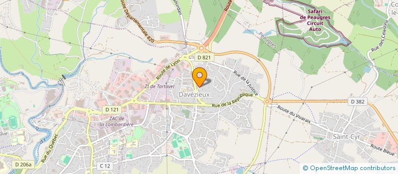 localisation de l'entreprise INDIVISION GIRARD-BERGER  DAVEZIEUX