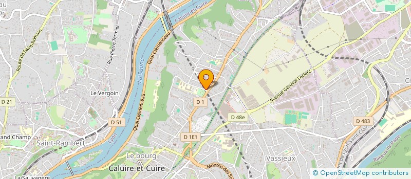 localisation de l'entreprise INDIVISION GIRARD JM  CALUIRE-ET-CUIRE