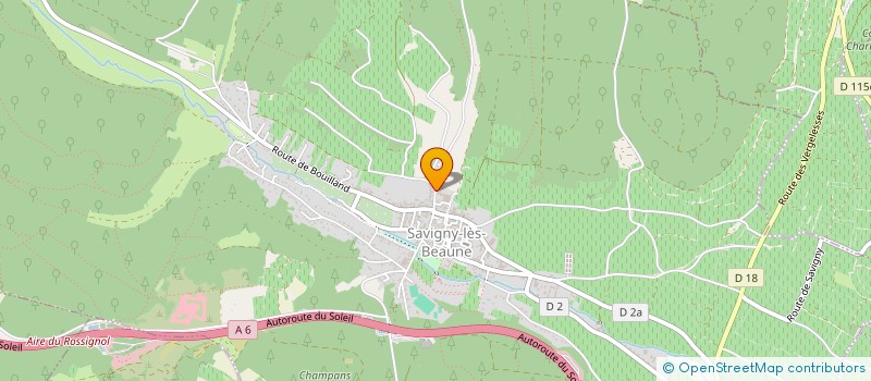 localisation de l'entreprise INDIVISION GIRARD POCARD GEORGES  SAVIGNY-LES-BEAUNE