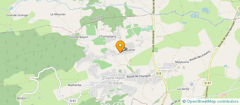 localisation de l'entreprise INDIVISION GIRARDON MAISONNIAL  SAINT-HAON-LE-VIEUX