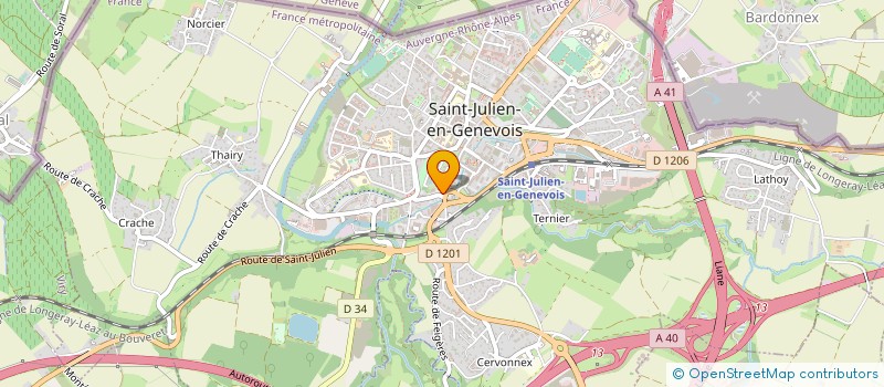 localisation de l'entreprise INDIVISION GIROD  SAINT-JULIEN-EN-GENEVOIS