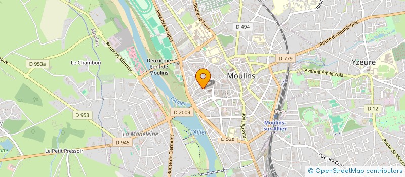 localisation de l'entreprise INDIVISION GLAUDEL VAGNINI à MOULINS