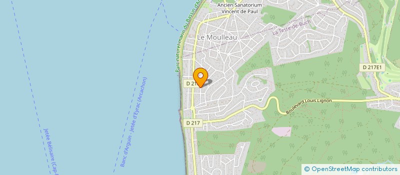 localisation de l'entreprise INDIVISION GLAUNES à LA TESTE-DE-BUCH