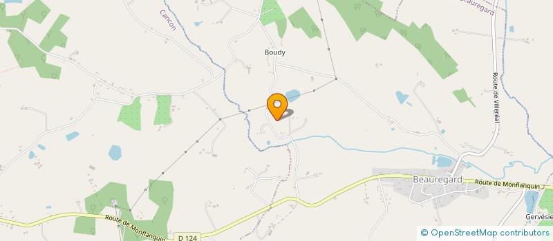 localisation de l'entreprise INDIVISION GLAUNEZ  BOUDY-DE-BEAUREGARD