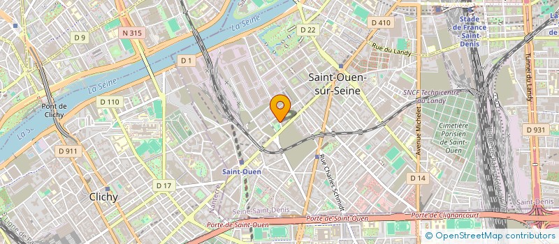 localisation de l'entreprise INDIVISION GLAVIER GATTI  SAINT-OUEN-SUR-SEINE