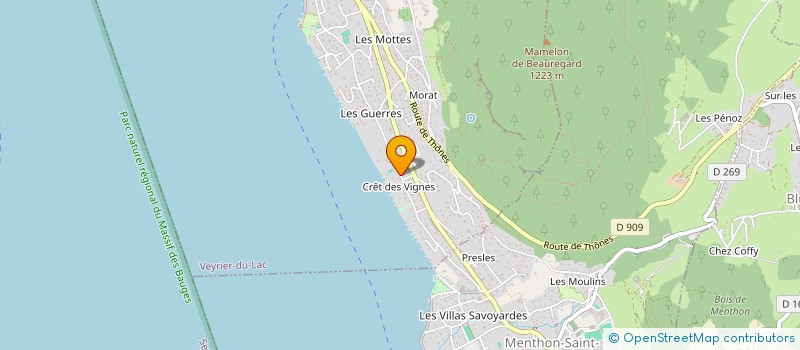 localisation de l'entreprise INDIVISION - GLINER SARAH ET MARC  VEYRIER-DU-LAC