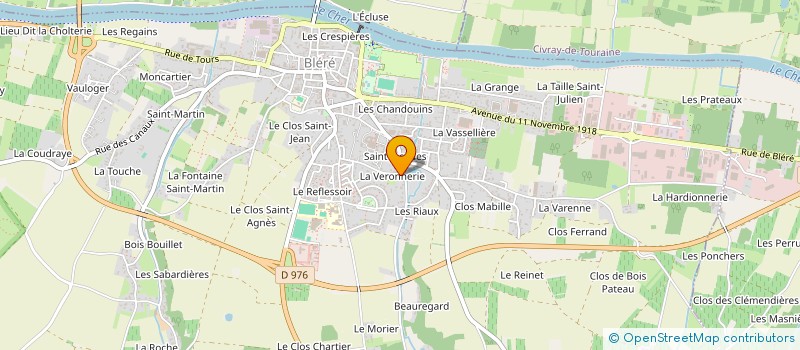 localisation de l'entreprise INDIVISION GODEAU à LA CROIX EN TOURAINE