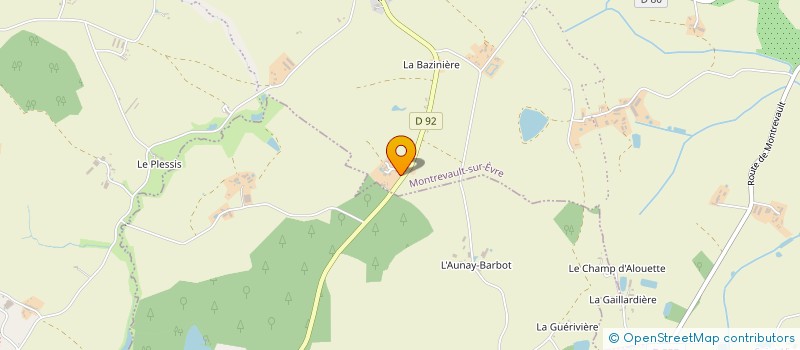 localisation de l'entreprise INDIVISION GODEFROY PIERRE à MONTREVAULT-SUR-EVRE
