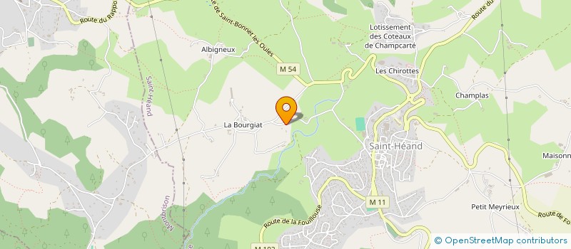 localisation de l'entreprise INDIVISION GOEGEL CLAUDE ET FABIEN  SAINT-HEAND