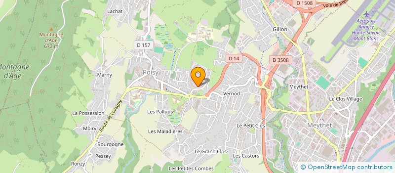 localisation de l'entreprise INDIVISION GOLLER MATHIEU ET AURELIE  POISY