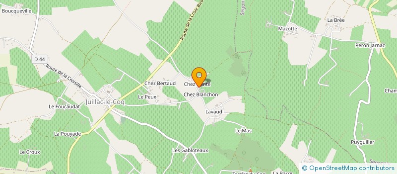 localisation de l'entreprise INDIVISION GOLVET à JUILLAC-LE-COQ