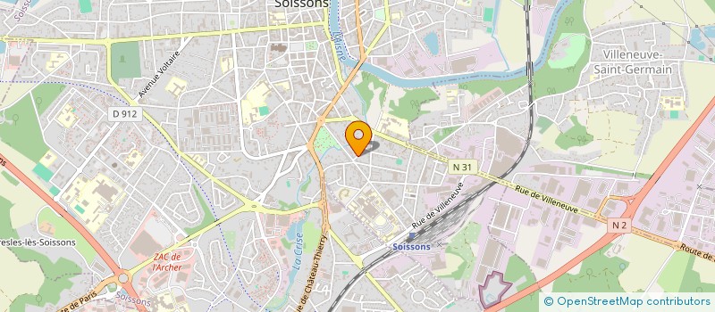localisation de l'entreprise INDIVISION GONDEL à SOISSONS