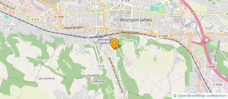 localisation de l'entreprise INDIVISION GONZALEZ & ROSTAING  BOURGOIN-JALLIEU