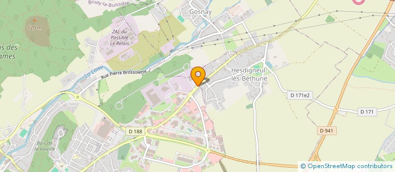 localisation de l'entreprise INDIVISION GOUBET  BRUAY-LA-BUISSIERE