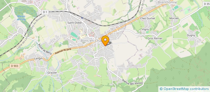 localisation de l'entreprise INDIVISION GOUIN  BONS-EN-CHABLAIS