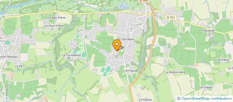 localisation de l'entreprise INDIVISION GOURAUD  OREE-D'ANJOU