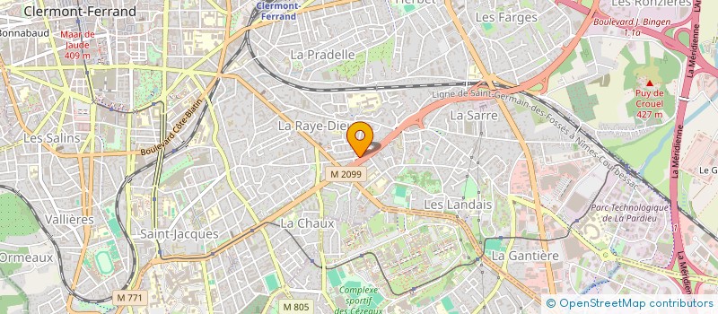 localisation de l'entreprise INDIVISION GOURBEYRE  CLERMONT-FERRAND