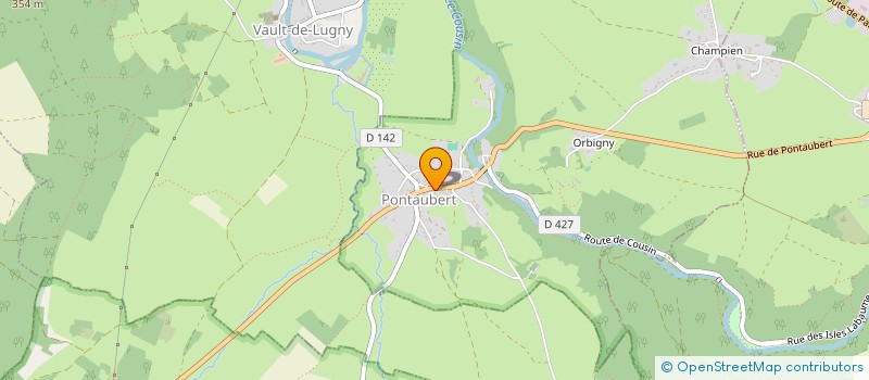 localisation de l'entreprise INDIVISION GOURRIER-LEGEAY  PONTAUBERT