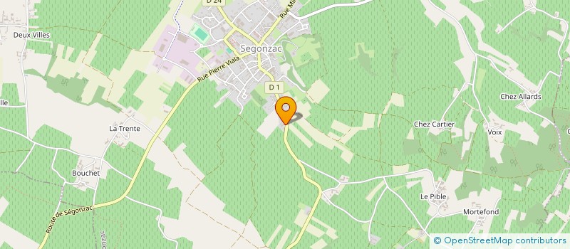 localisation de l'entreprise INDIVISION GOURRY à SEGONZAC