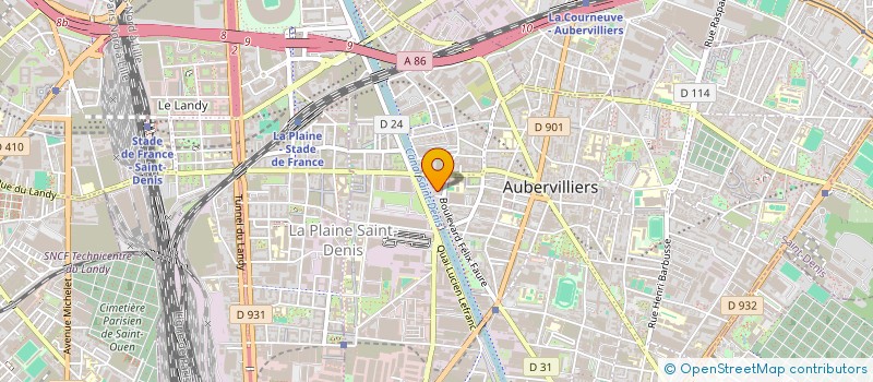 localisation de l'entreprise INDIVISION GOUX  AUBERVILLIERS