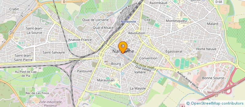localisation de l'entreprise INDIVISION GOUZY FRERES à NARBONNE