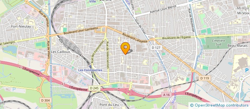 localisation de l'entreprise INDIVISION GRAIRE FOURNIER  CALAIS