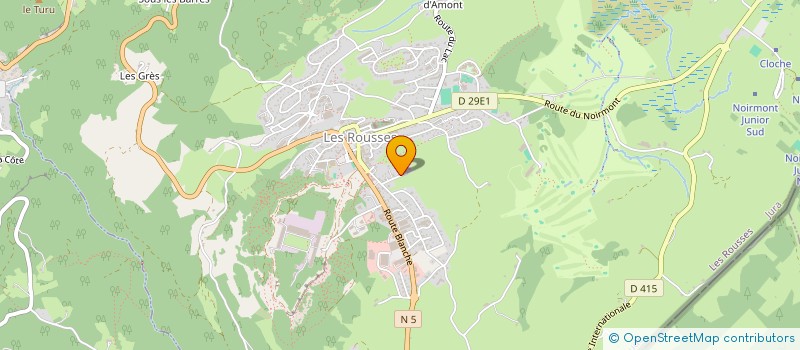 localisation de l'entreprise INDIVISION GRAND-CHAVIN  LES ROUSSES