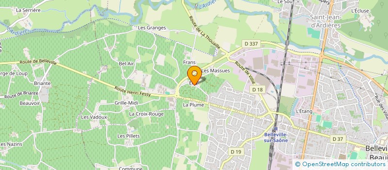 localisation de l'entreprise INDIVISION GRANGER RENE à BELLEVILLE-EN-BEAUJOLAIS