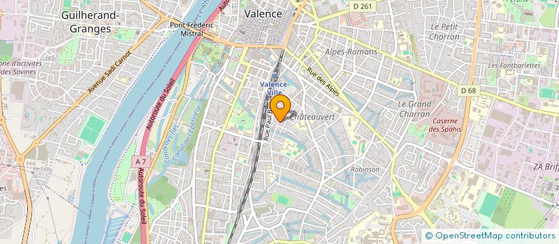 localisation de l'entreprise INDIVISION GRAS VIALARON  VALENCE